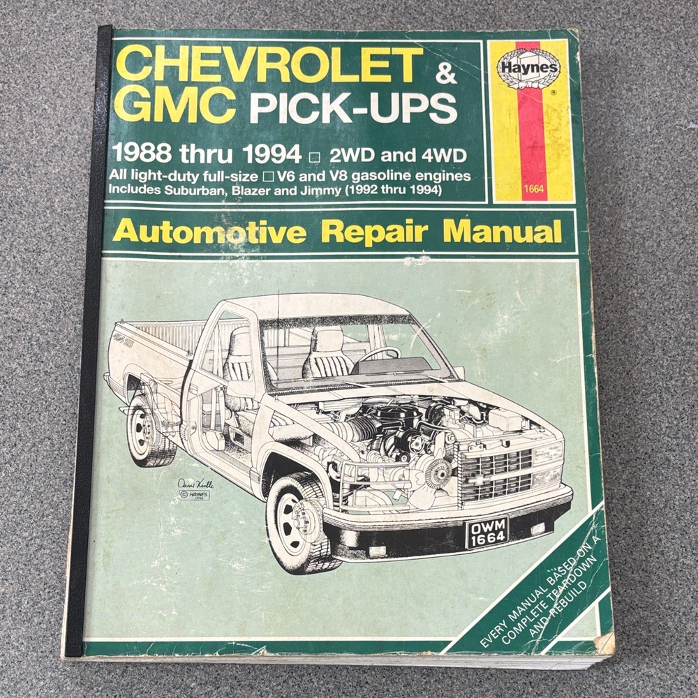 Haynes Chevrolet & GMCAutomotive Repair Manual - Green Cover